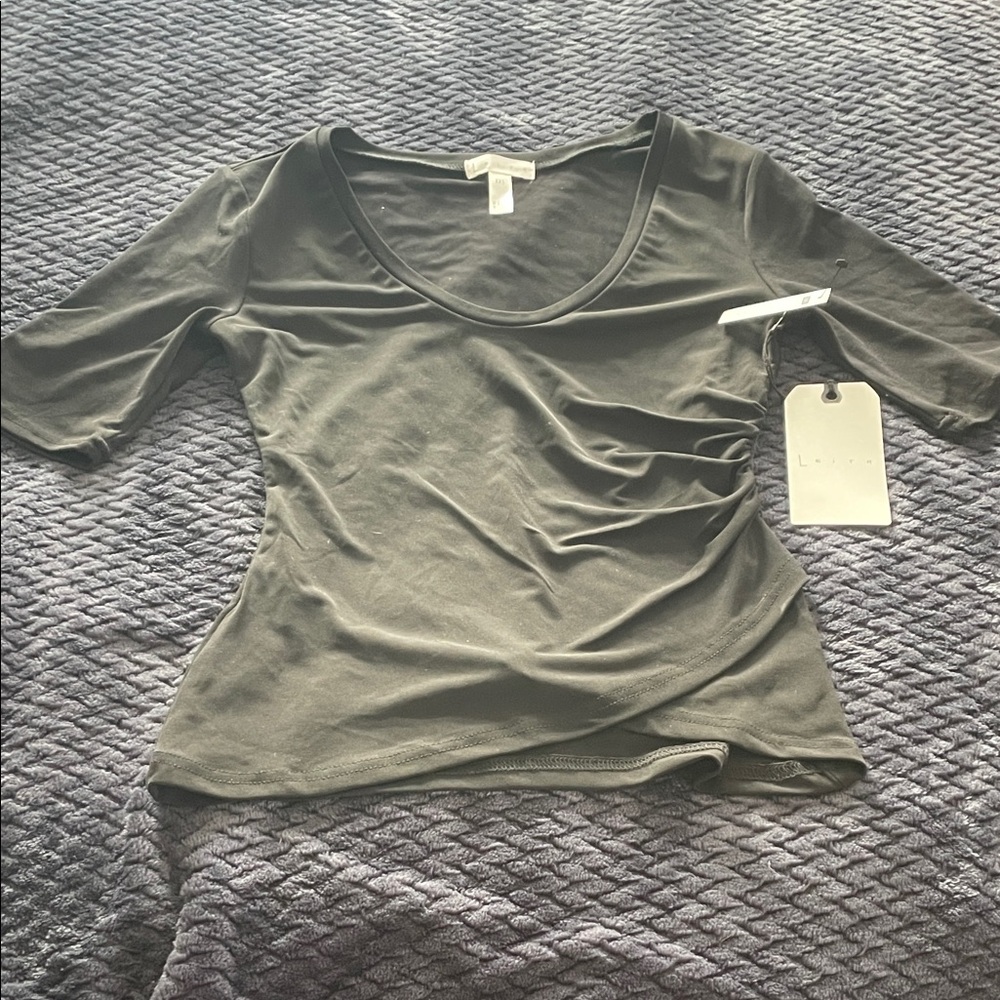 Leith Olive Short Sleeve Women's Tee